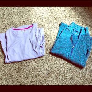 💜BUNDLE of long-sleeve workout shirts!💙